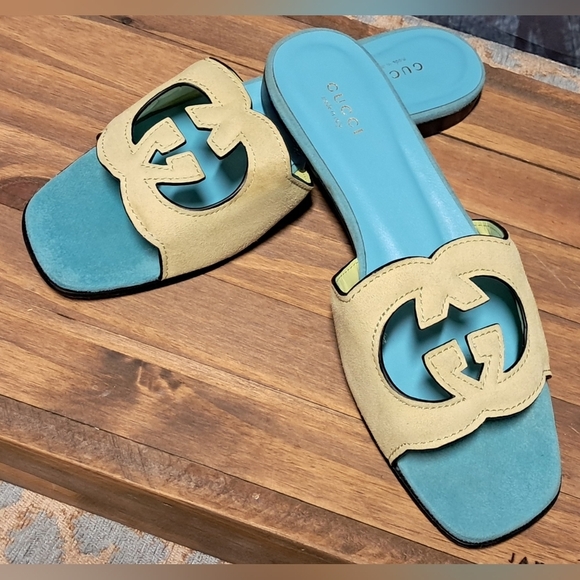 Gucci Interlocking GG Slide Sandals Size 9.5 - Picture 6 of 10